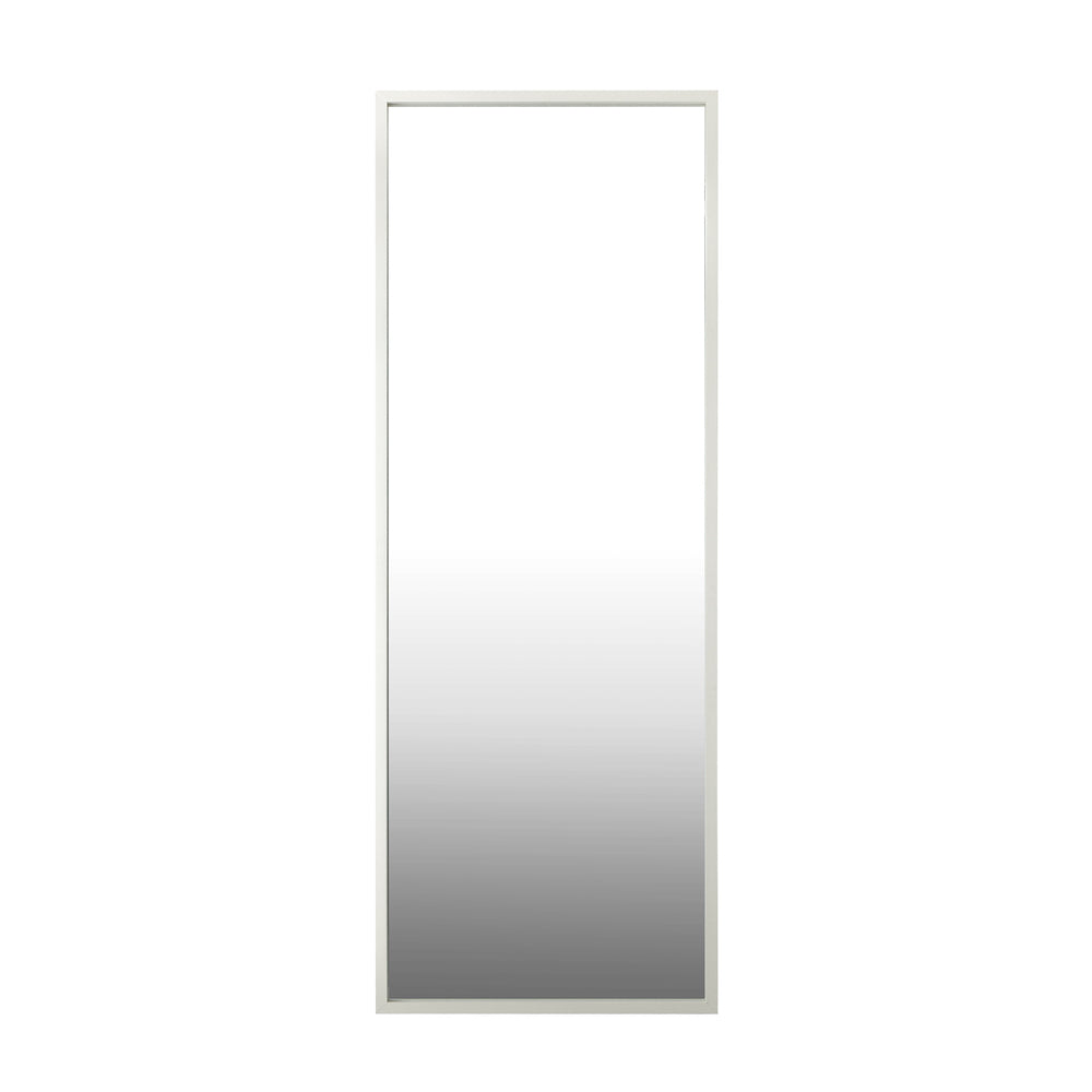 Wooden Full Length Mirror 166x60cm Rectangle White