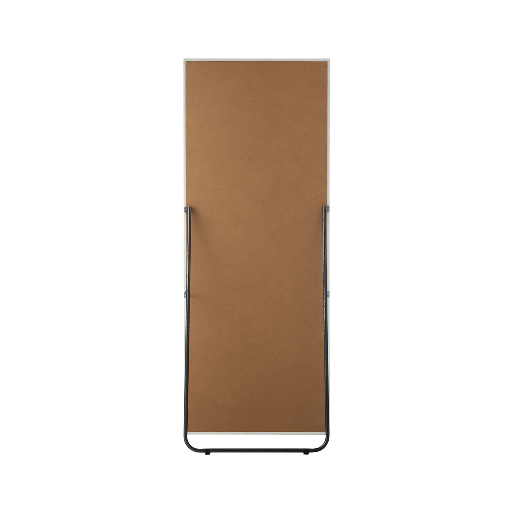 Wooden Full Length Mirror 166x60cm Rectangle White