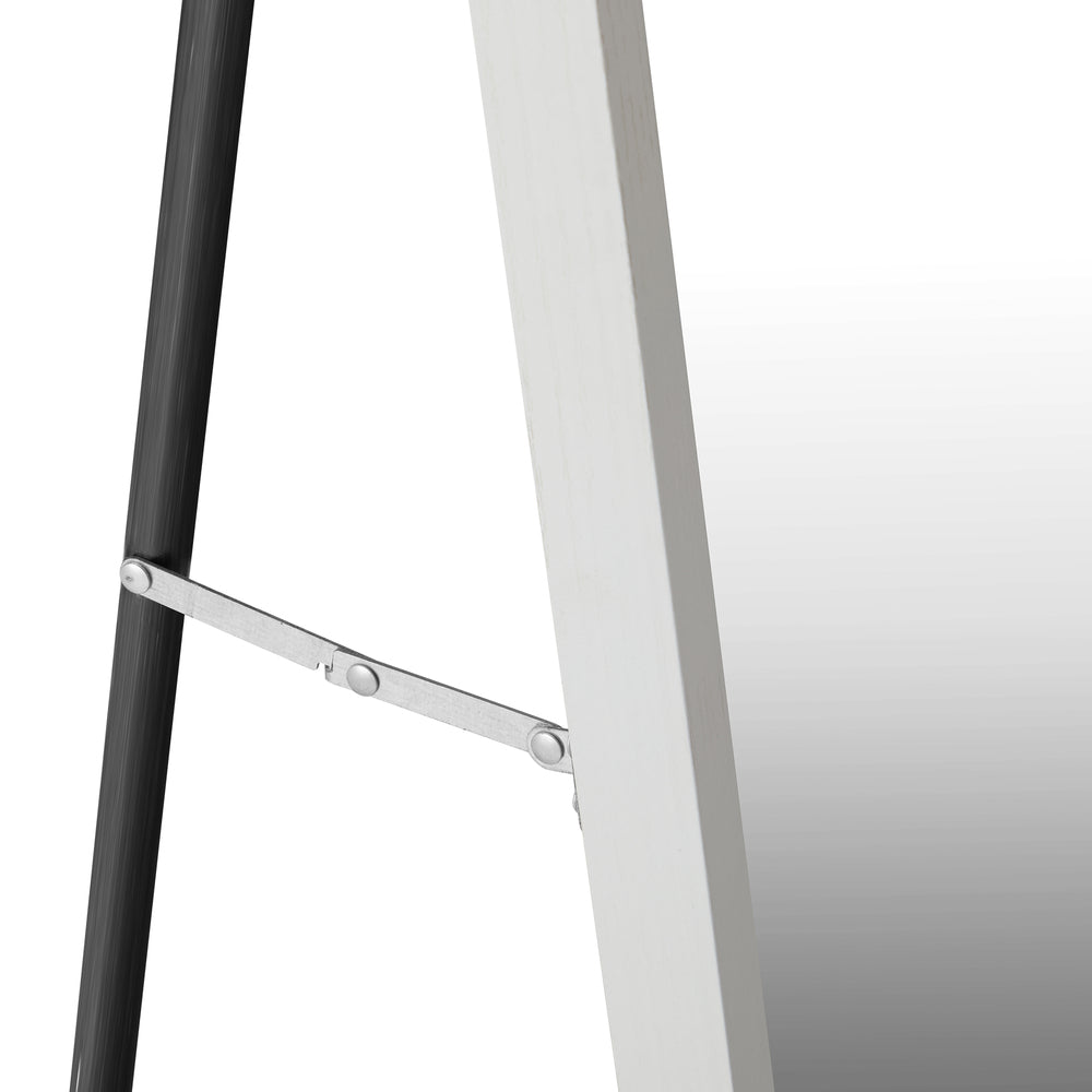 Wooden Full Length Mirror 166x60cm Rectangle White