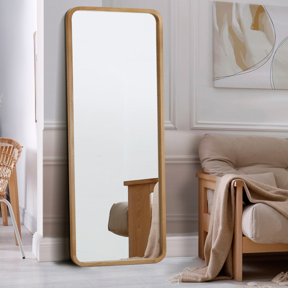 Wooden Full Length Mirror 180x70cm Rectangle Floor Mirrors