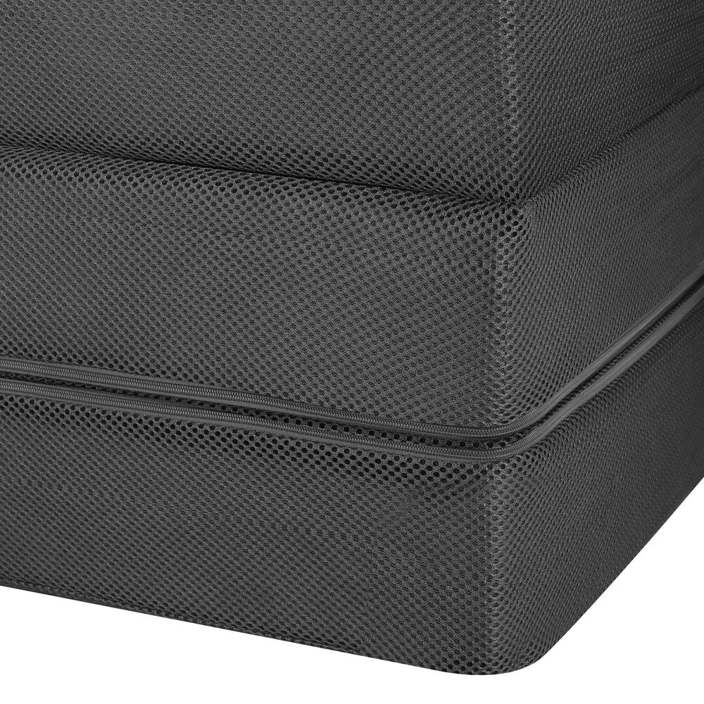 Folding Mattress Portable Single Sofa Foam Bed Grey