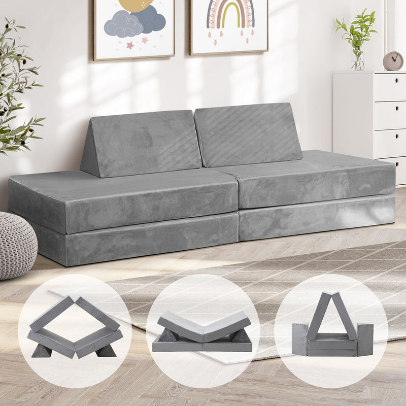 Mazam Kids Play Couch Modular Foam Sofa Bed DIY 2 Seater