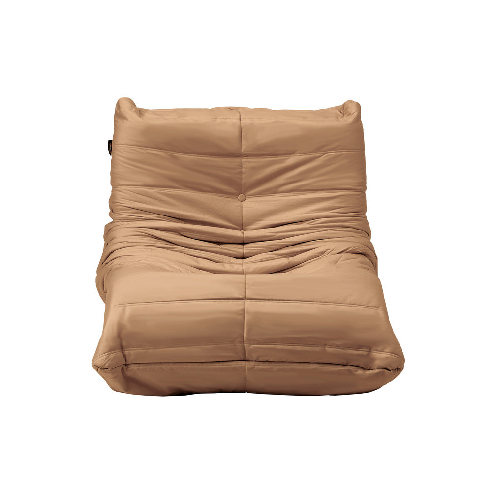 2X Floor Sofa Lounge Caterpillar Couch Single Pouffe