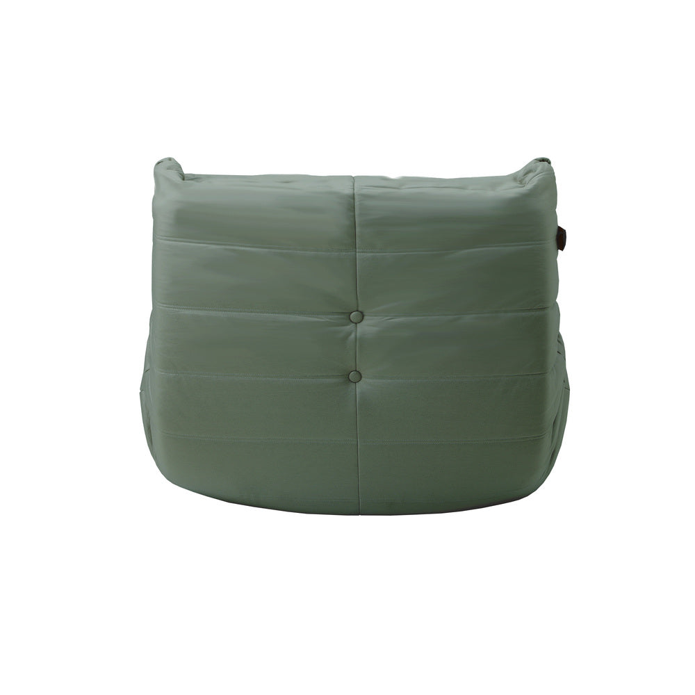 2X Floor Sofa Lounge Caterpillar Couch Single Pouffe