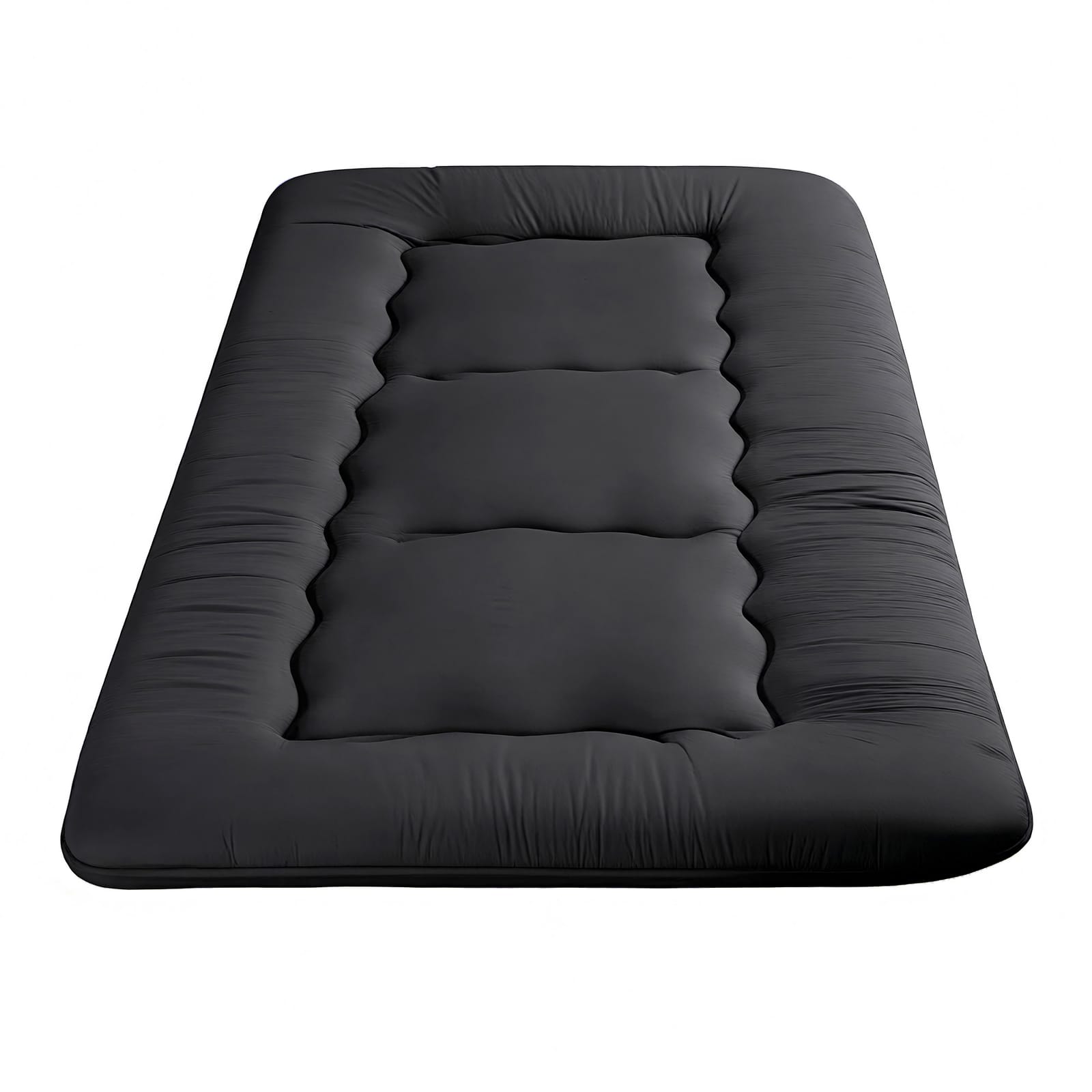 Black mattress 100x200cm, in room setting