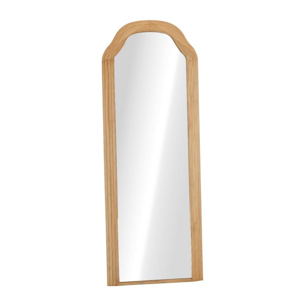 Natural Wood Full Length Floor Mirror 165x60cm Bedroom Makeup Decor