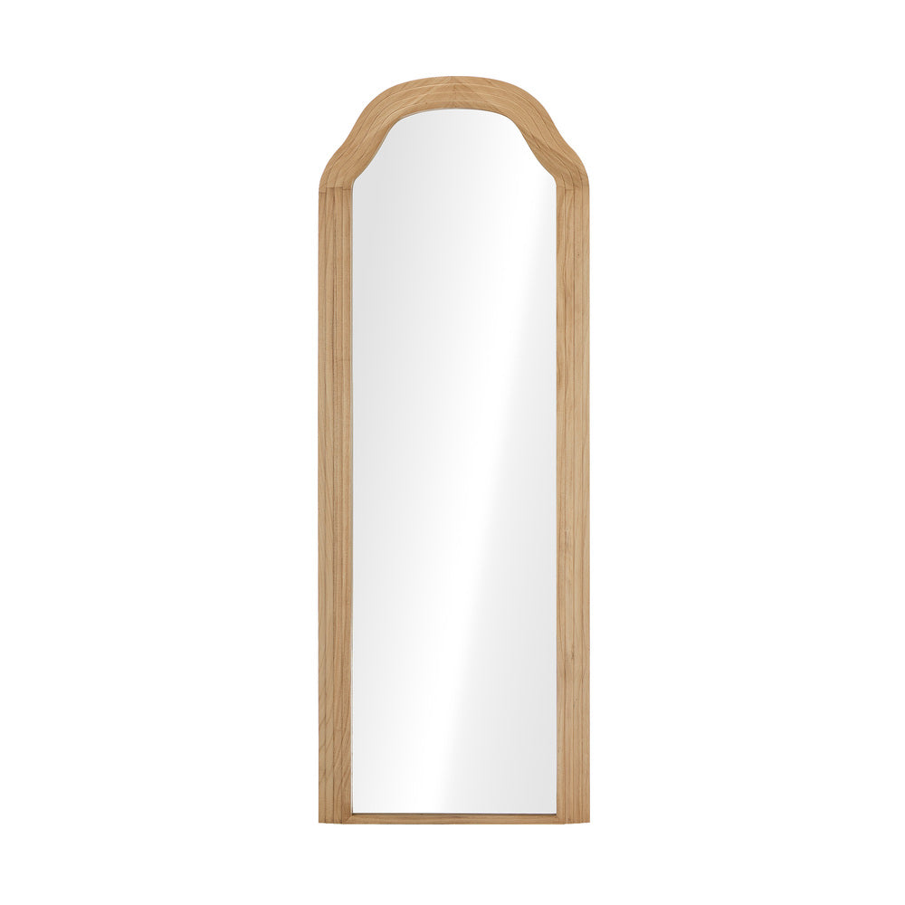 Natural Wood Full Length Floor Mirror 165x60cm Bedroom Makeup Decor