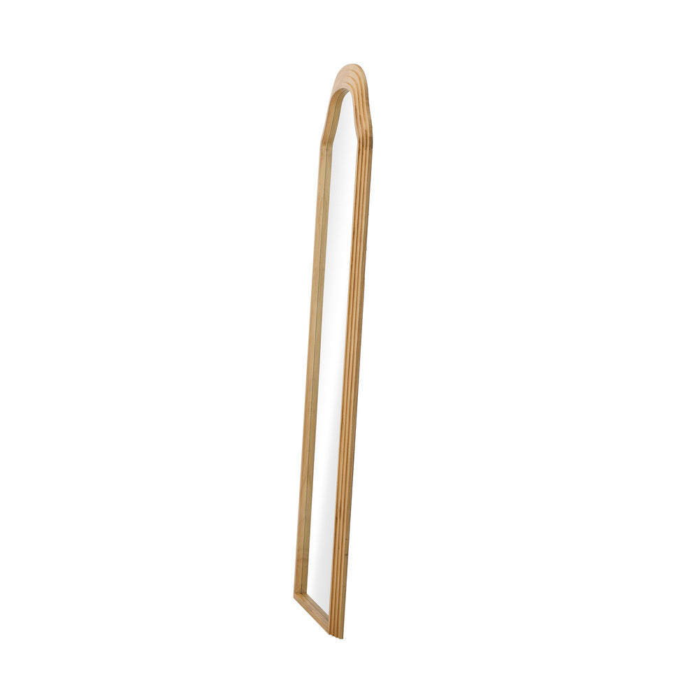 Natural Wood Full Length Floor Mirror 165x60cm Bedroom Makeup Decor