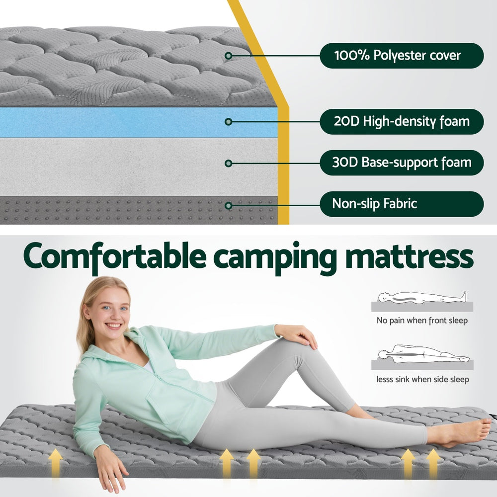 Single Foldable Mattress Camping Mat, Lightweight and Outdoor Camping