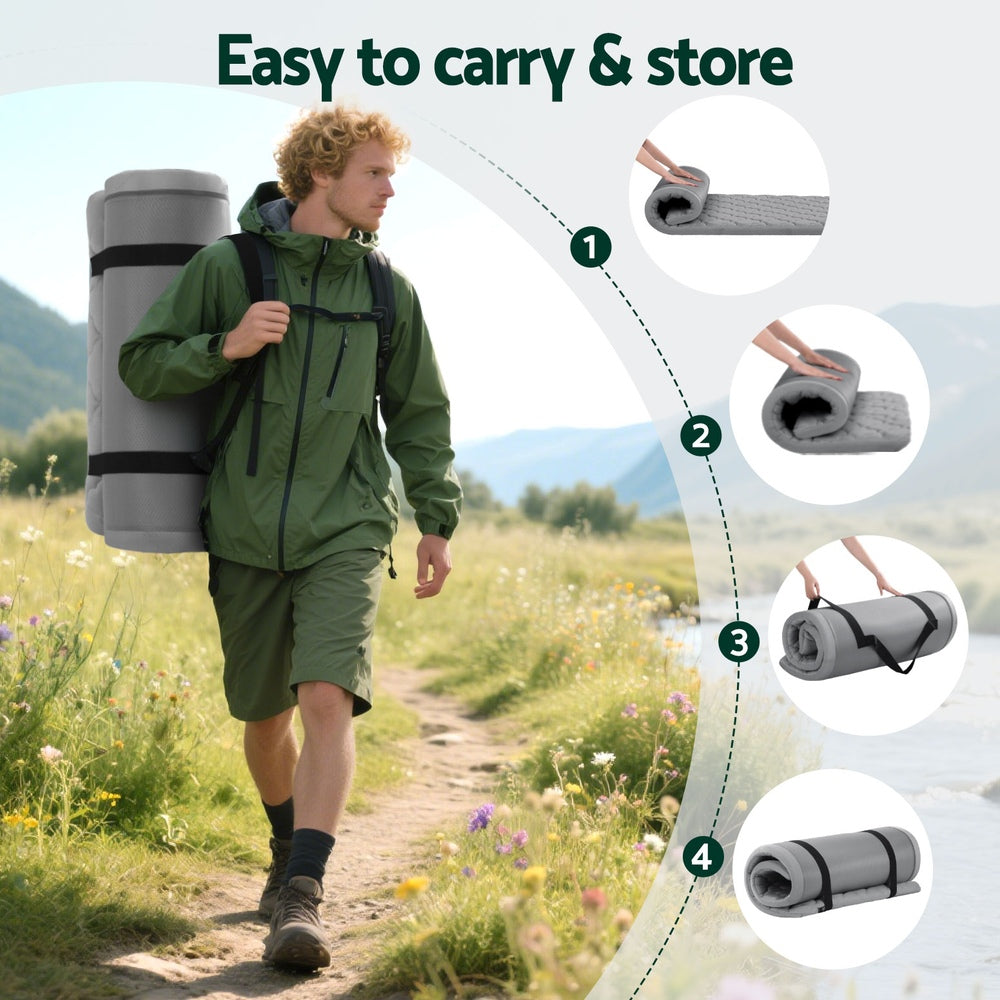 Single Foldable Mattress Camping Mat, Lightweight and Outdoor Camping