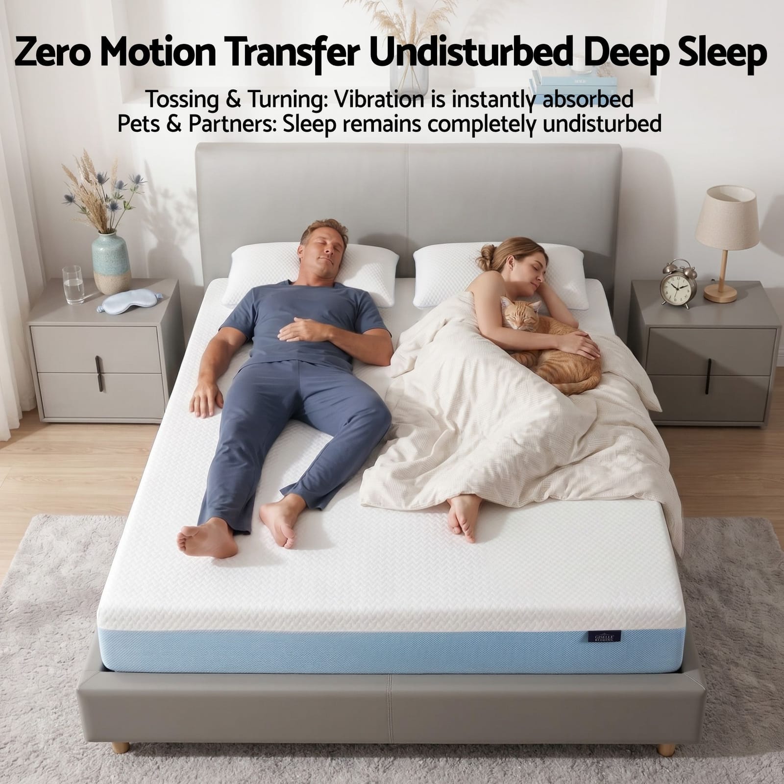 White mattress 137x190cm, view 6