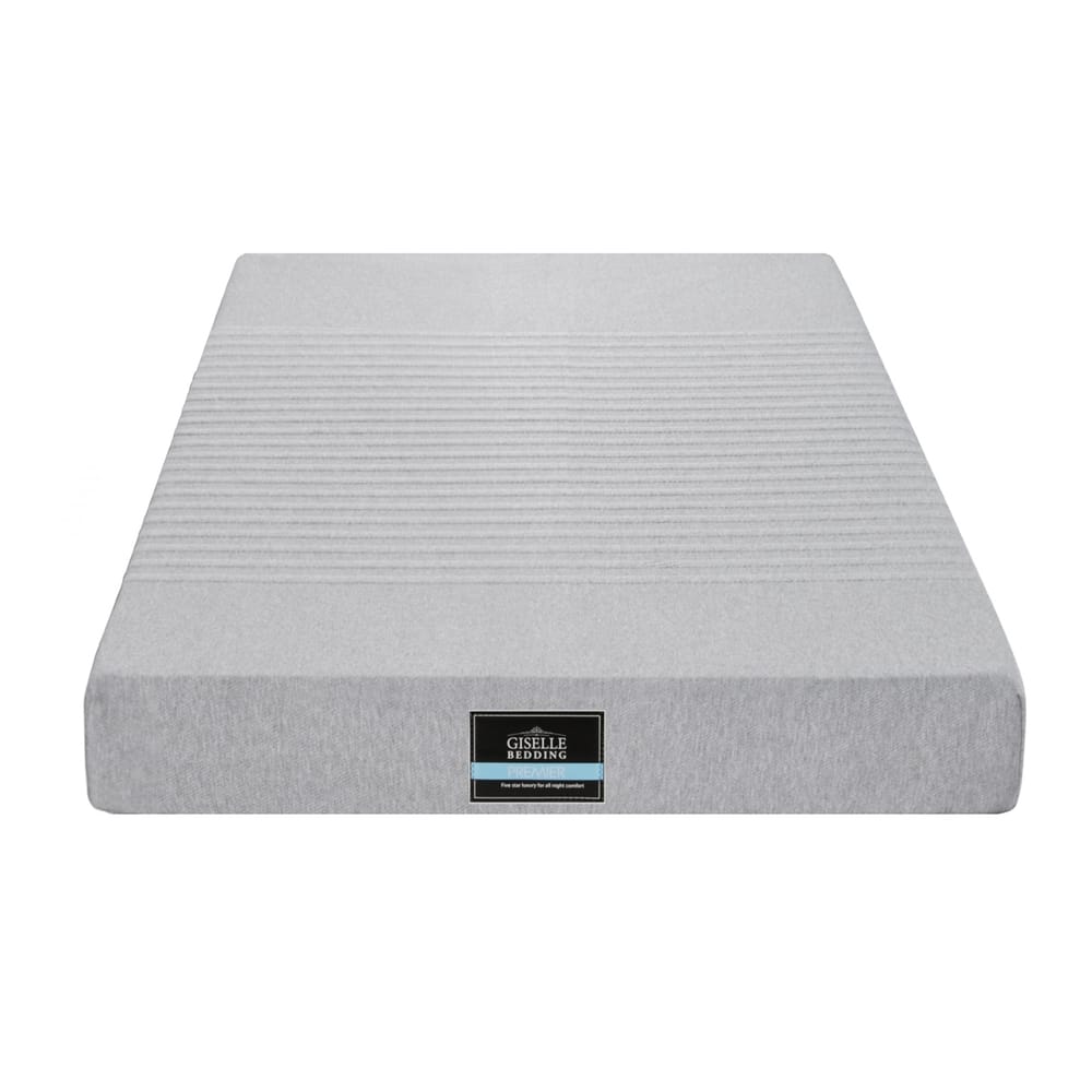 Grey mattress 90x190cm, rear view