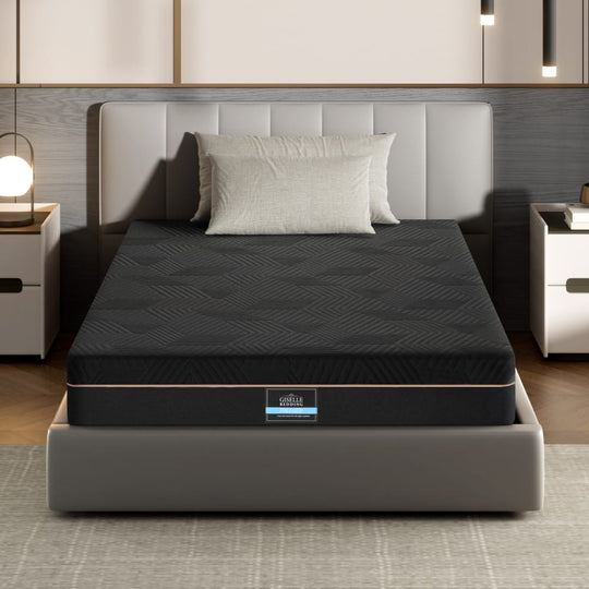 Black mattress 107x203cm, side view