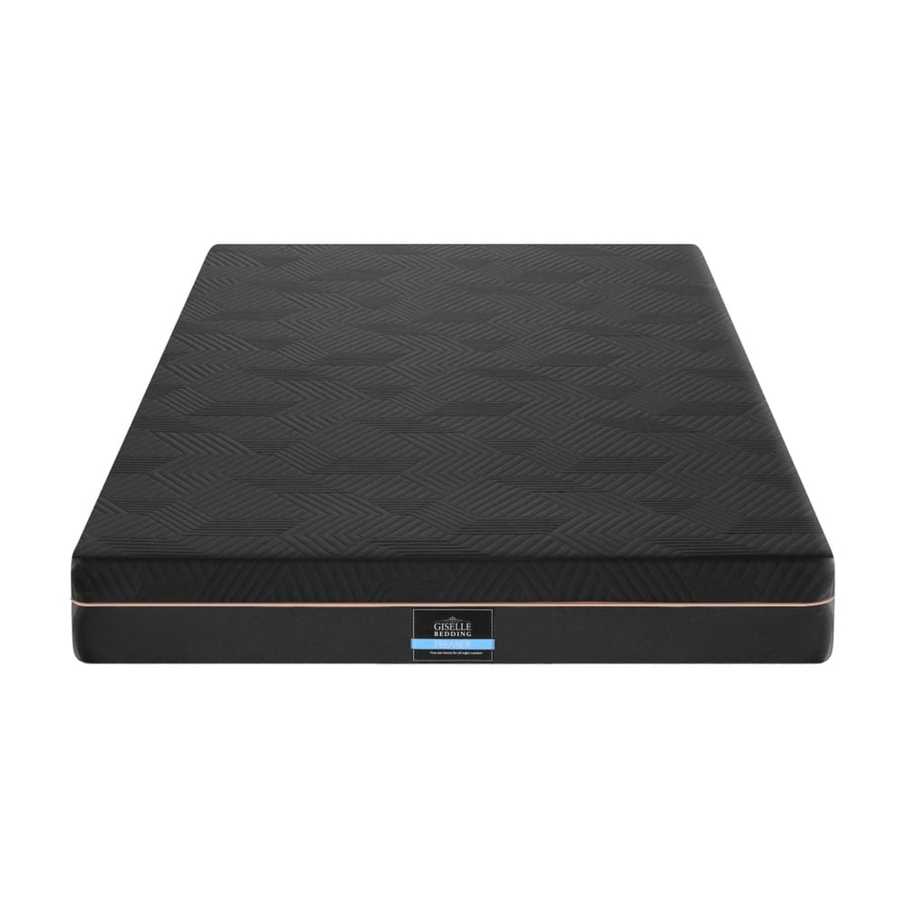 Black mattress 107x203cm, in room setting