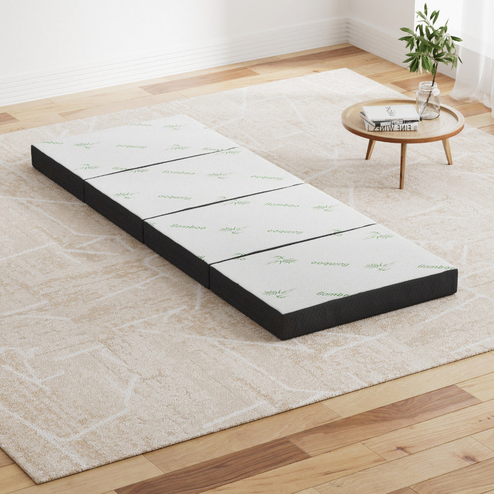 Foldable Mattress Folding Foam Sofa Bed Mat Bamboo