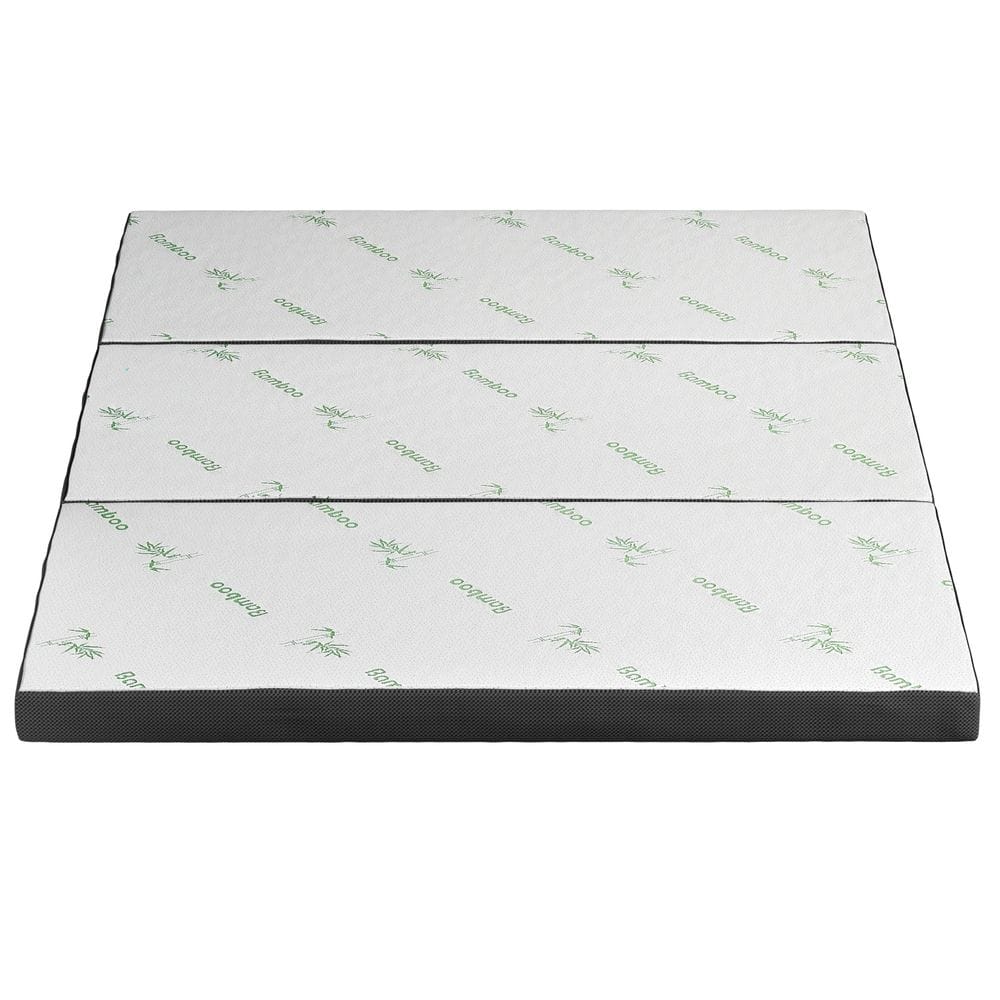 Foldable Queen Mattress Bamboo 203x153x10cm