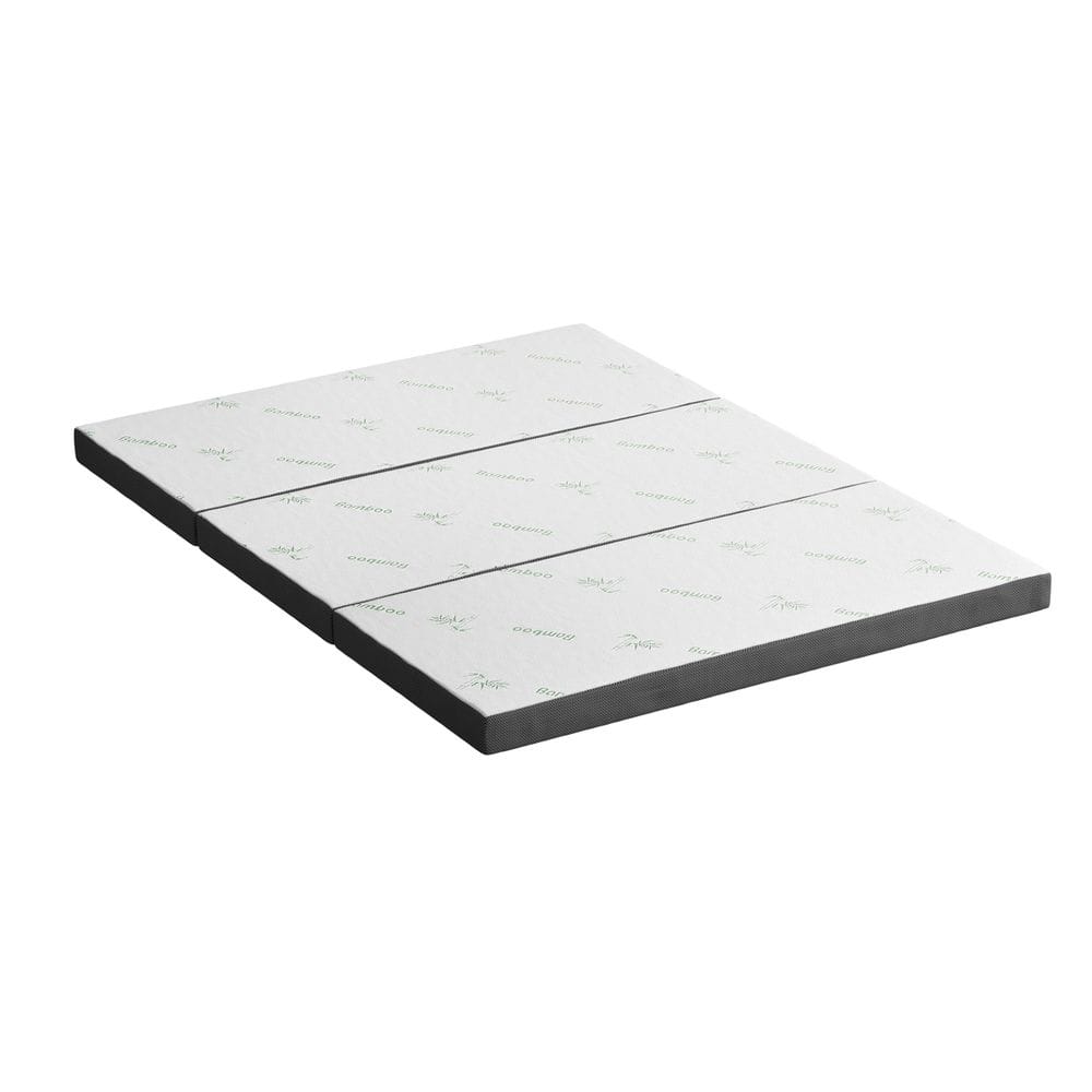 Foldable Queen Mattress Bamboo 203x153x10cm