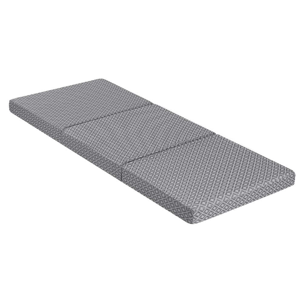 Single Mattress - Foldable Mattress Folding Sofa Bed Trifold Memory Foam Camping Cushion Mat