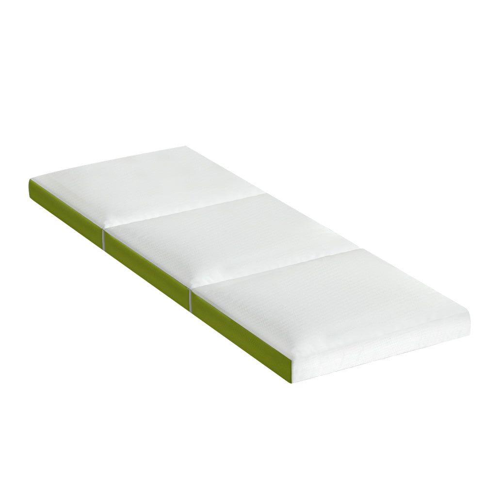 Foldable Mattress Folding Foam Trifold Green