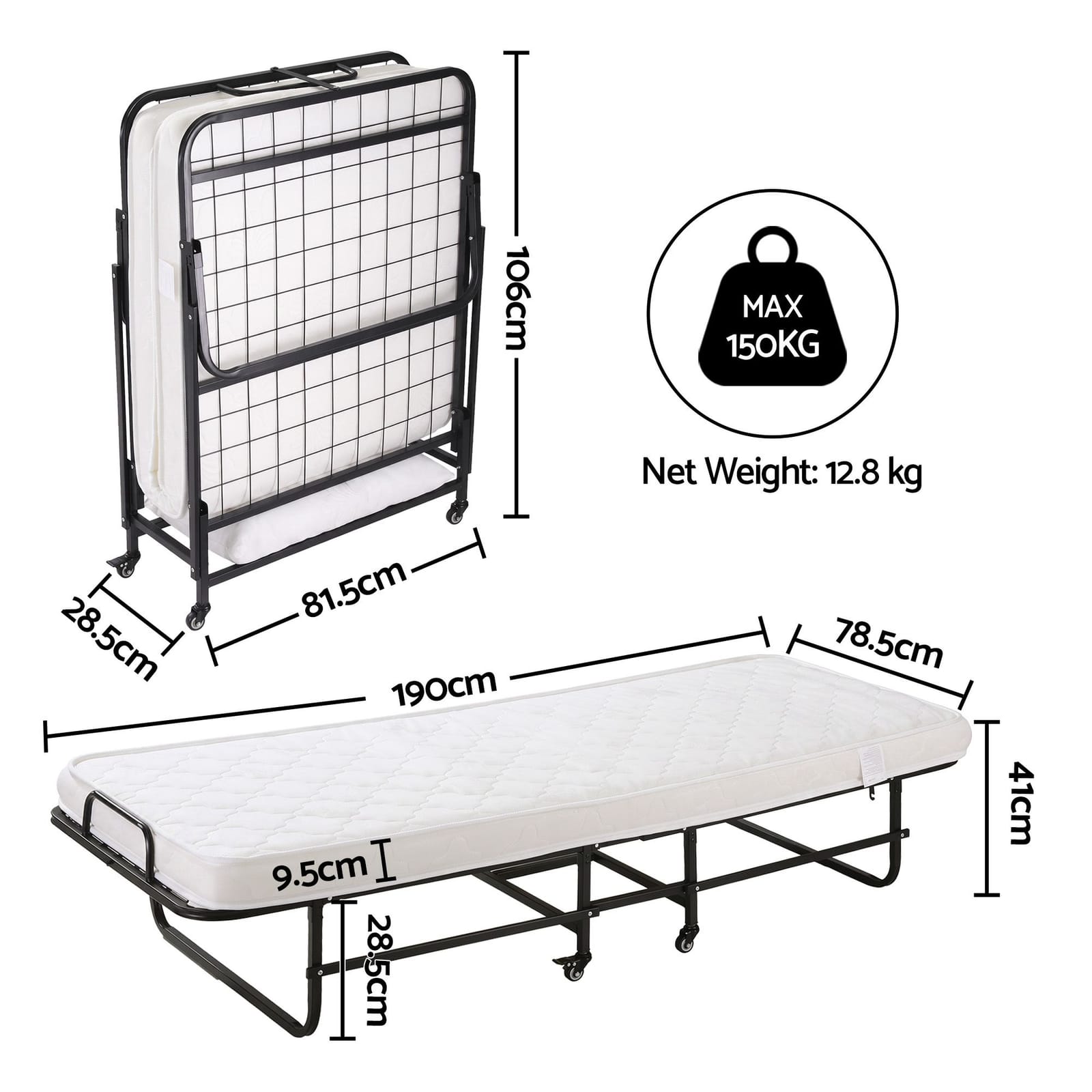 Folding Bed Portable King