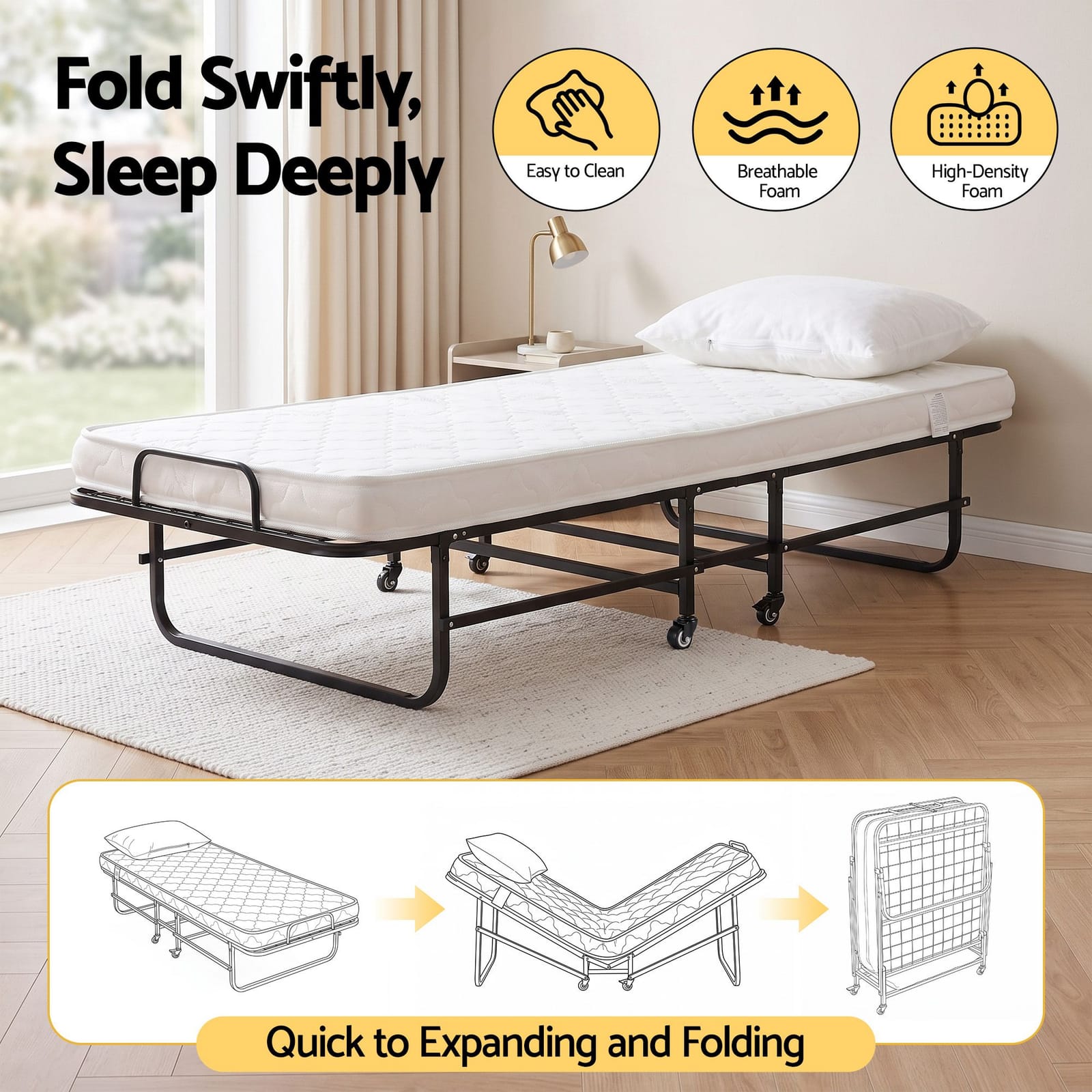 Folding Bed Portable King