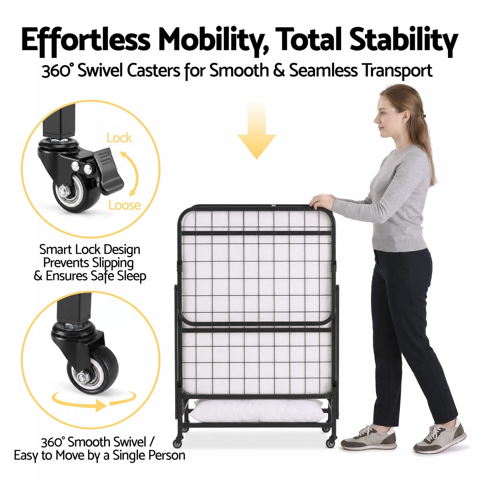 Folding Bed Portable King
