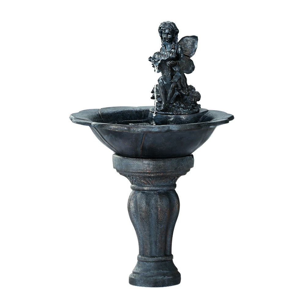 Fountain & Ponds Accessories - Water Fountain Features Solar with LED Lights Outdoor Cascading Angel