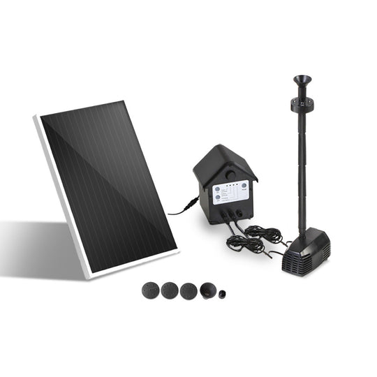 Solar Pond Pump With Battery Kit Led Lights 4Ft - Gardeon Fountain Outdoor Fountains
