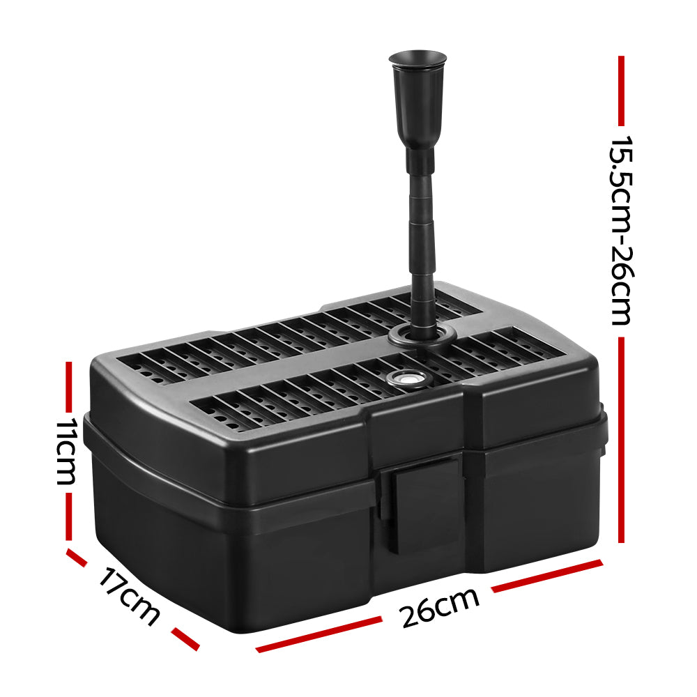 Solar Pond Pump with Eco Filter Box Water Fountain Kit 5FT