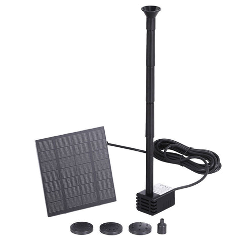Solar Pond Pump Kit 2.6FT, Powered for Garden and Pool