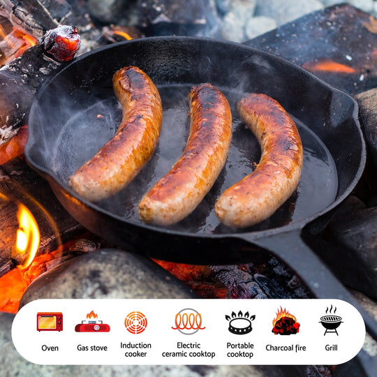 Non Stick Frying Pan Cast Iron 3Pcs, 3Pcs
