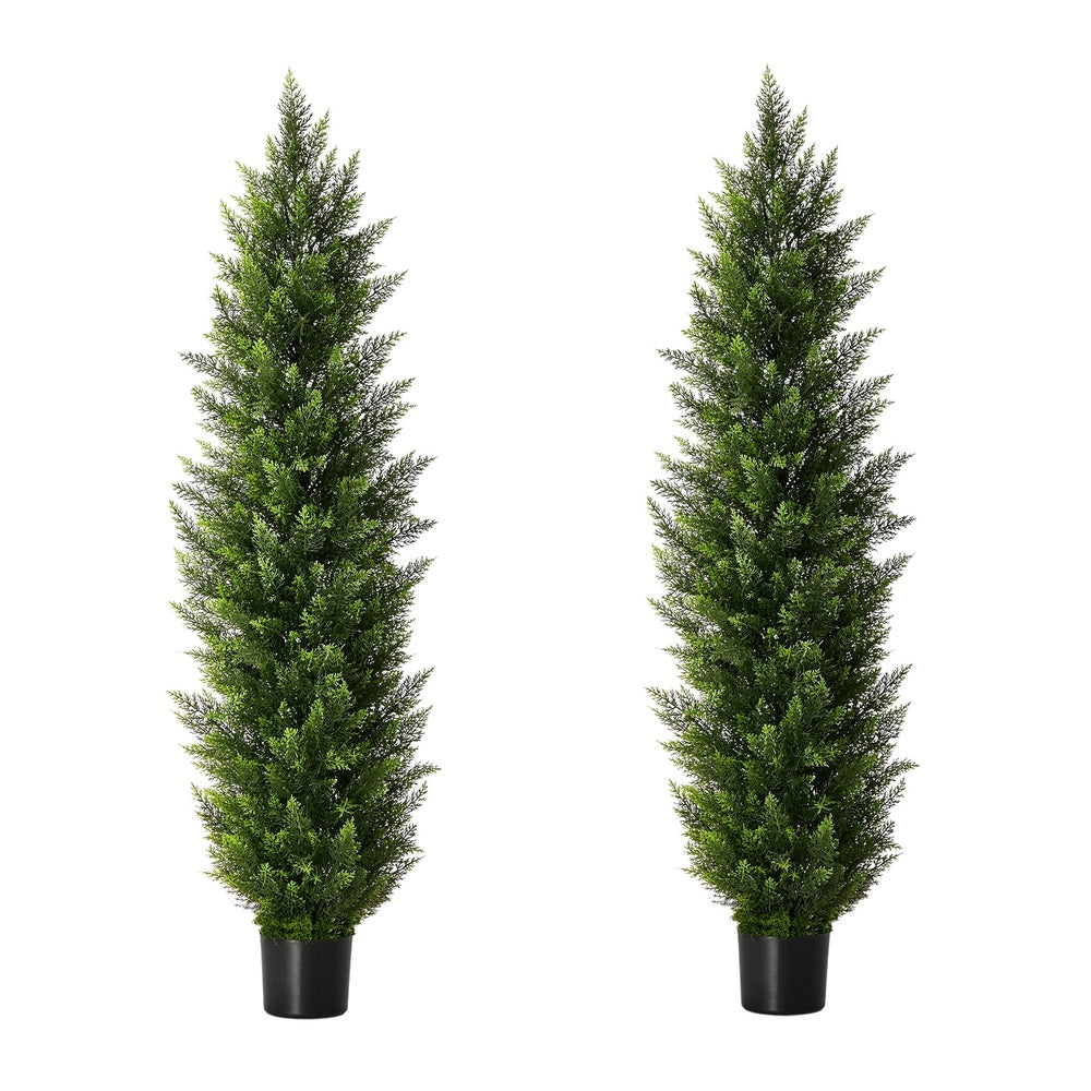 2 Pack Artificial Pine Tree 150cm Faux Plant Home Decor