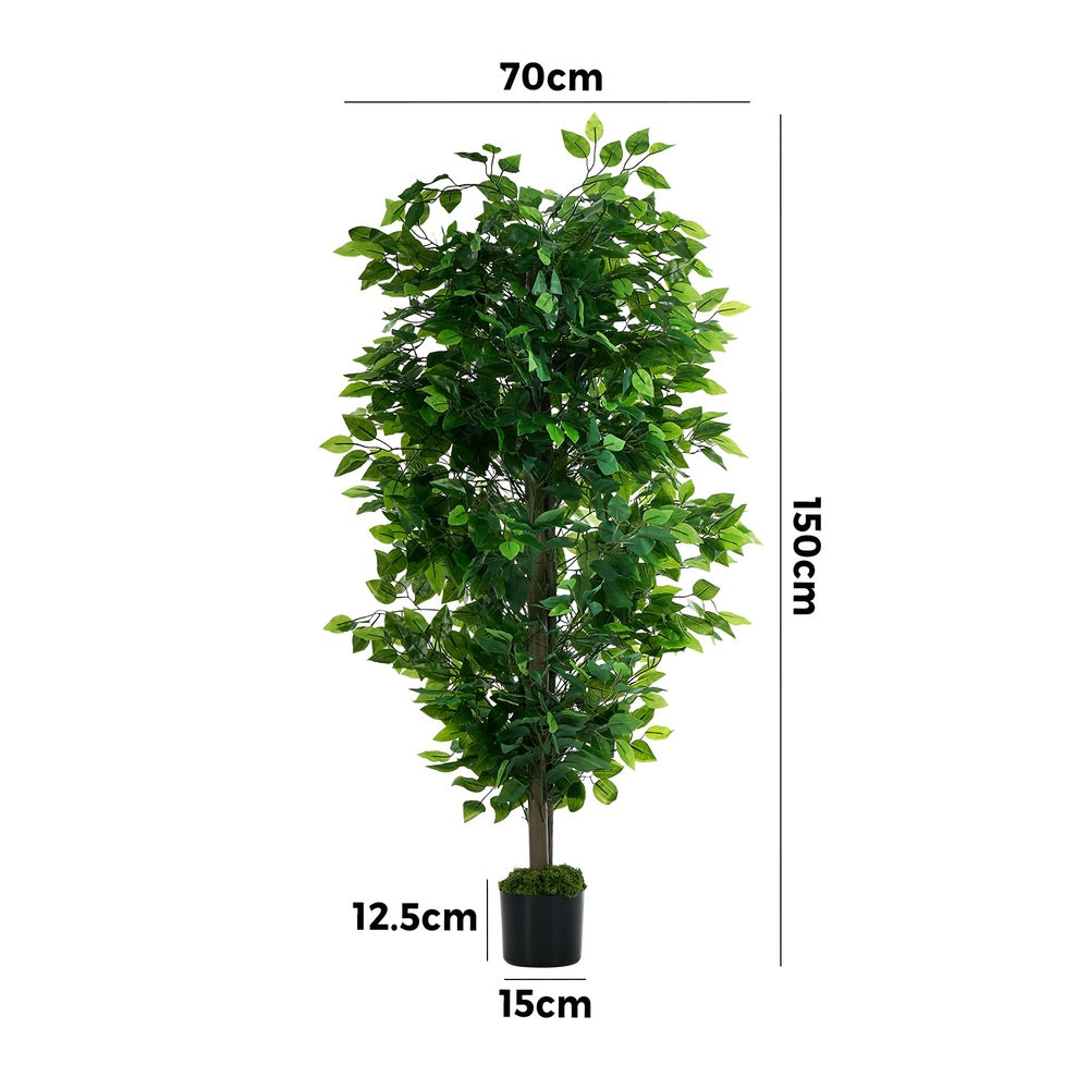 150cm Artificial Ficus Tree Potted Indoor | Simpledeals