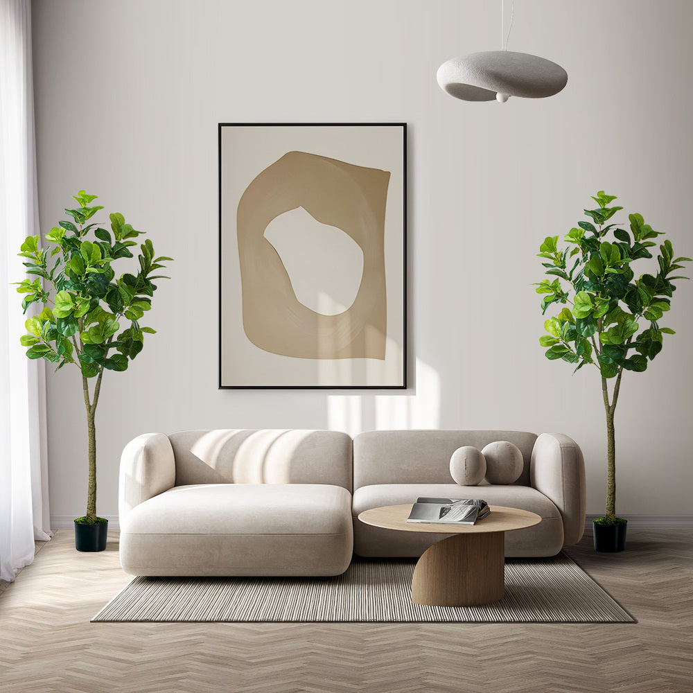 Faux Fiddle Leaf Fig Tree 150cm Green