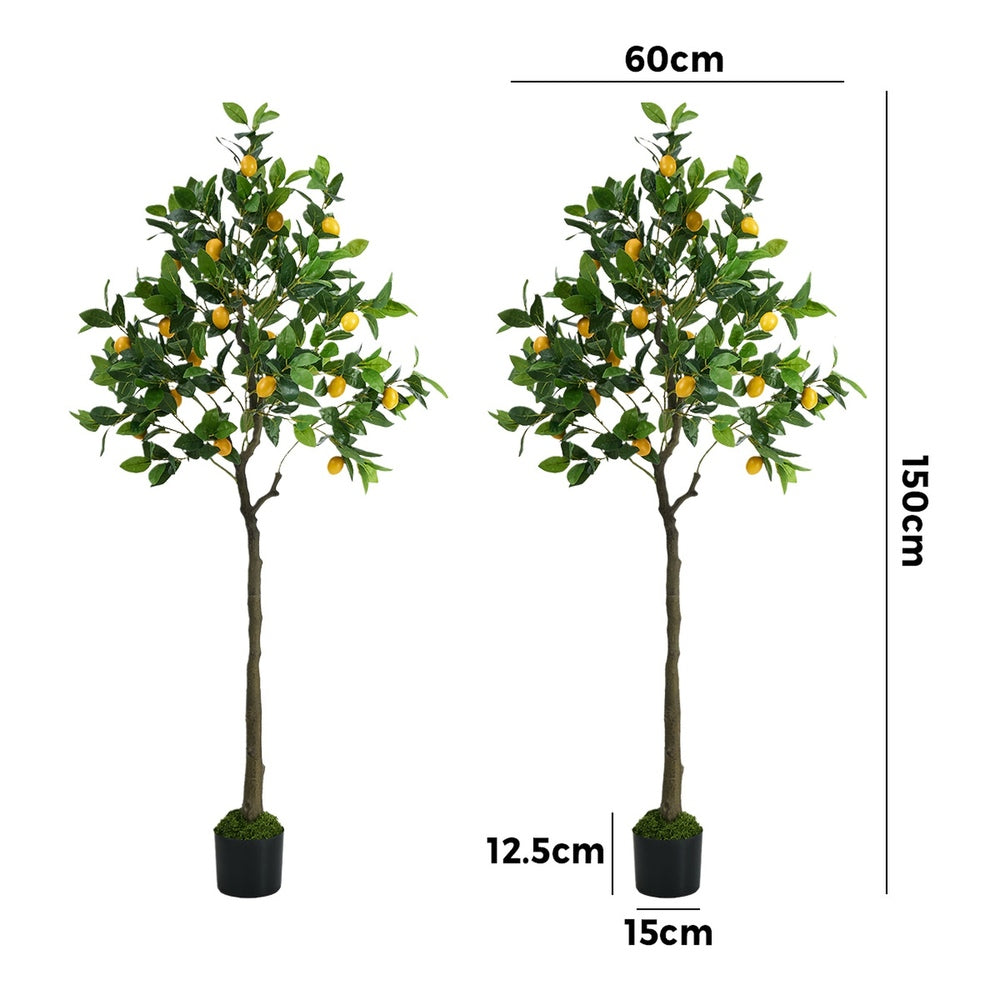 Lemon Tree Faux Plant Decor