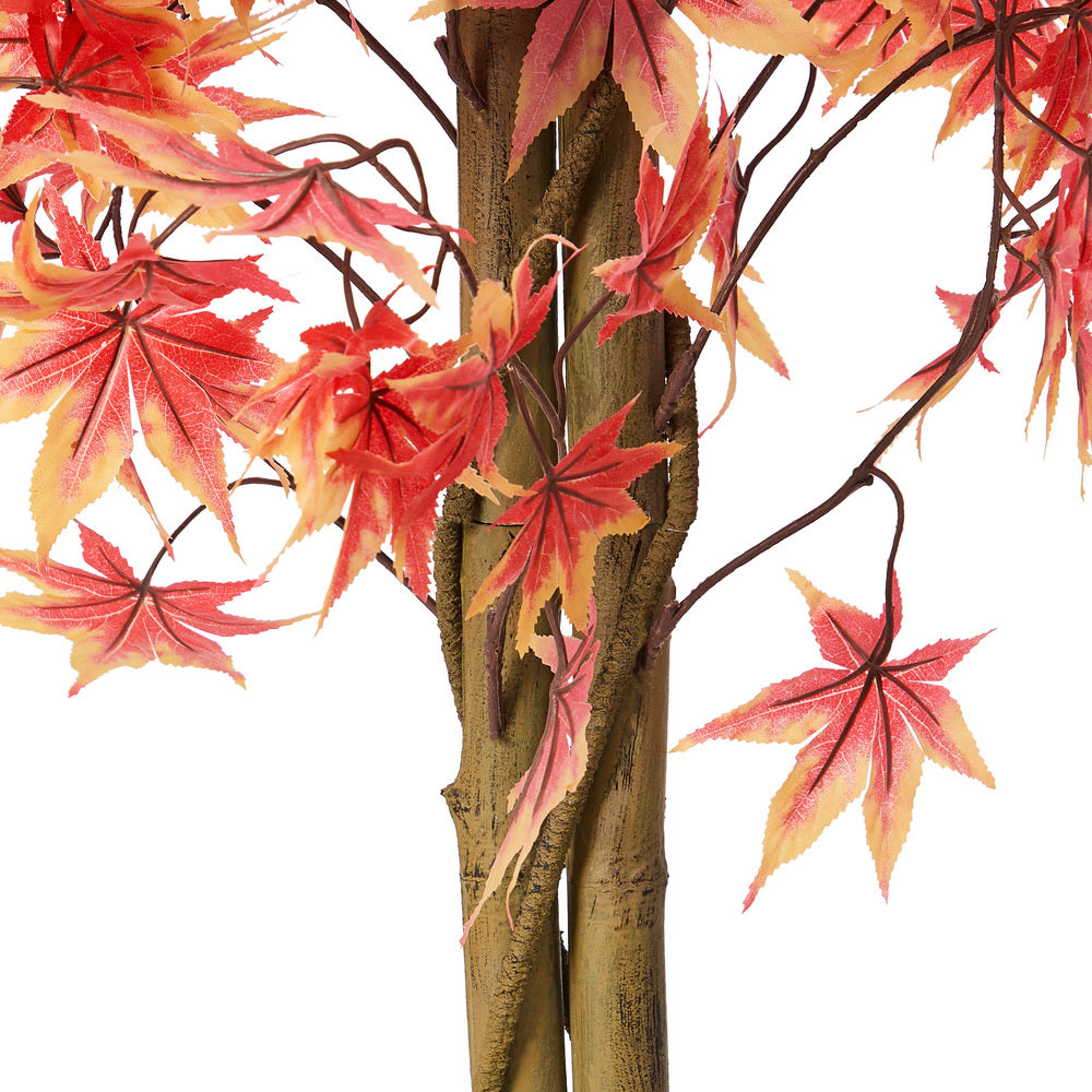 Red Maple Tree Faux Plant Decor