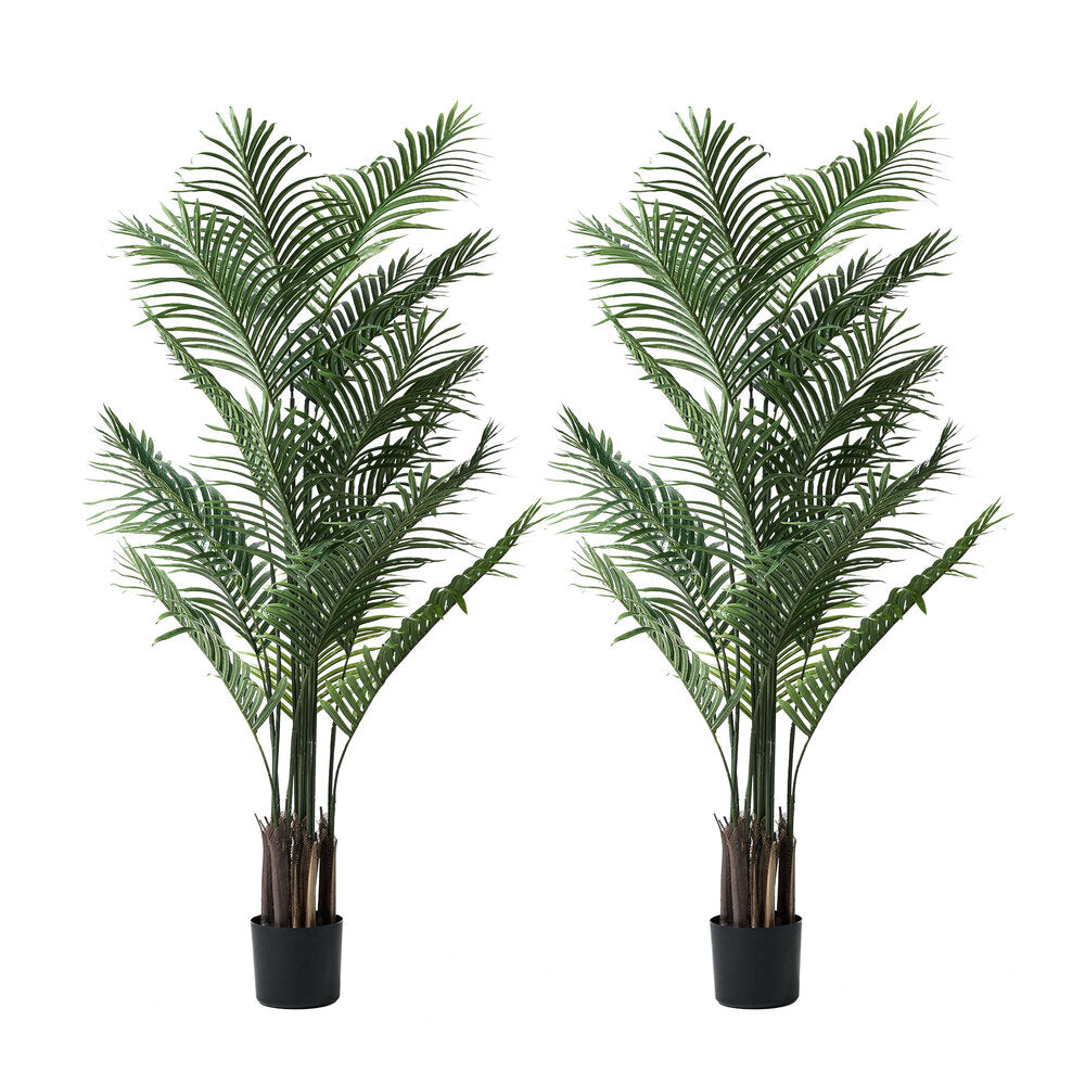 2x Artificial Palm Trees Potted Plants 180cm Indoor Home Decor Green