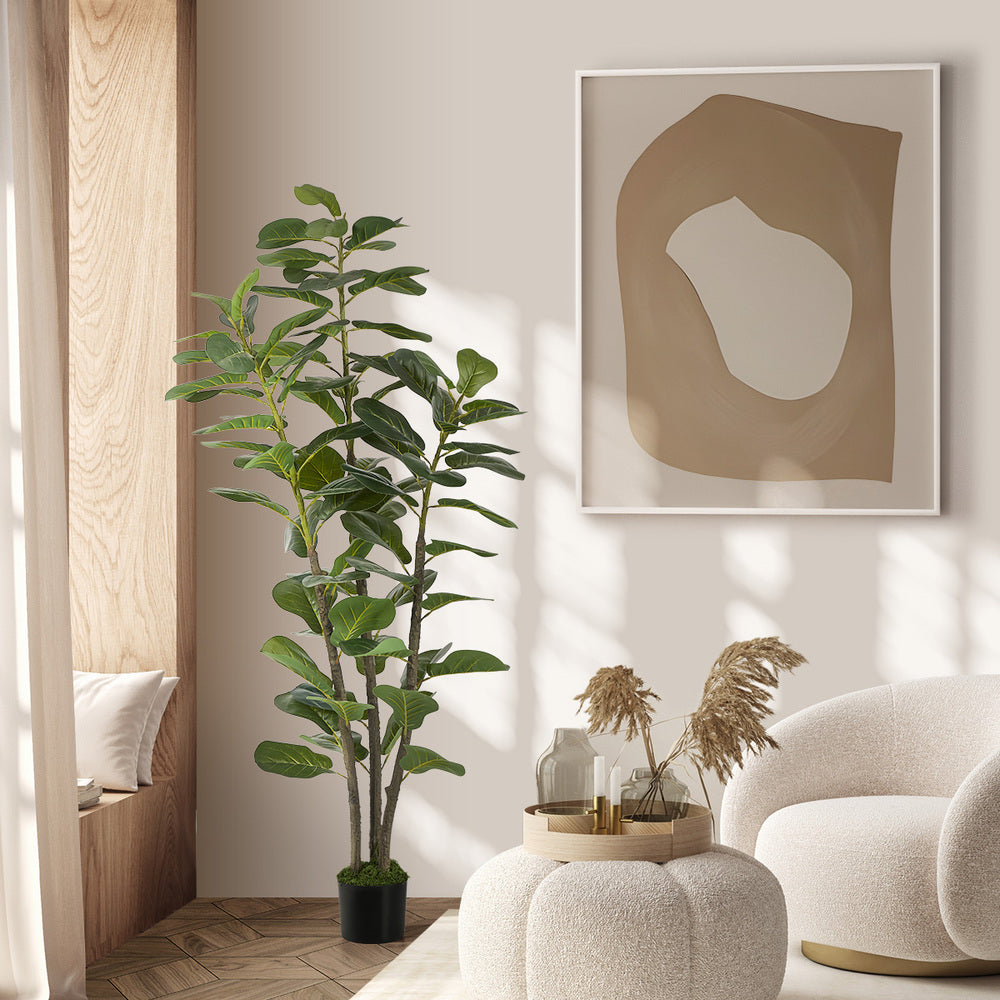Artificial Fiddle Leaf Fig Tree 150cm Lifelike Potted Indoor Plant