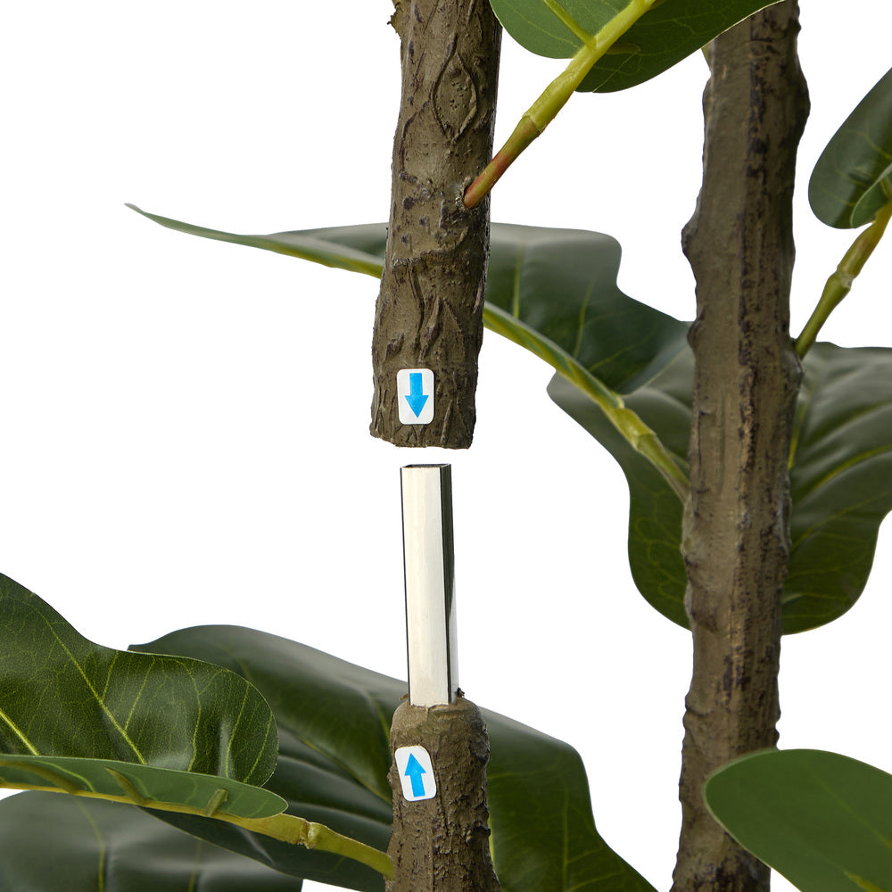 Artificial Fiddle Leaf Fig Tree 2 Pack 150cm Lifelike Potted Indoor Plant
