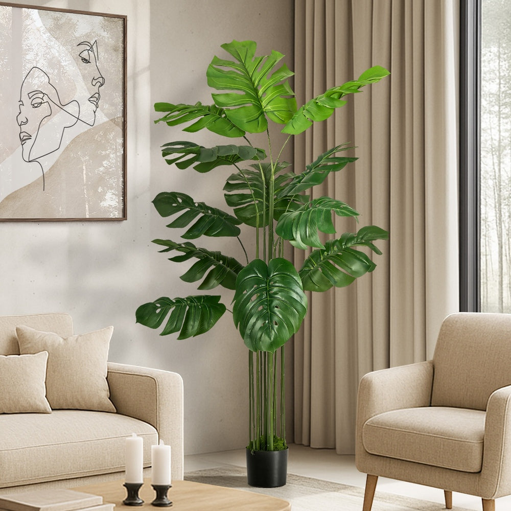 150cm Artificial Monstera Deliciosa Plant Fake Tree Home D�cor