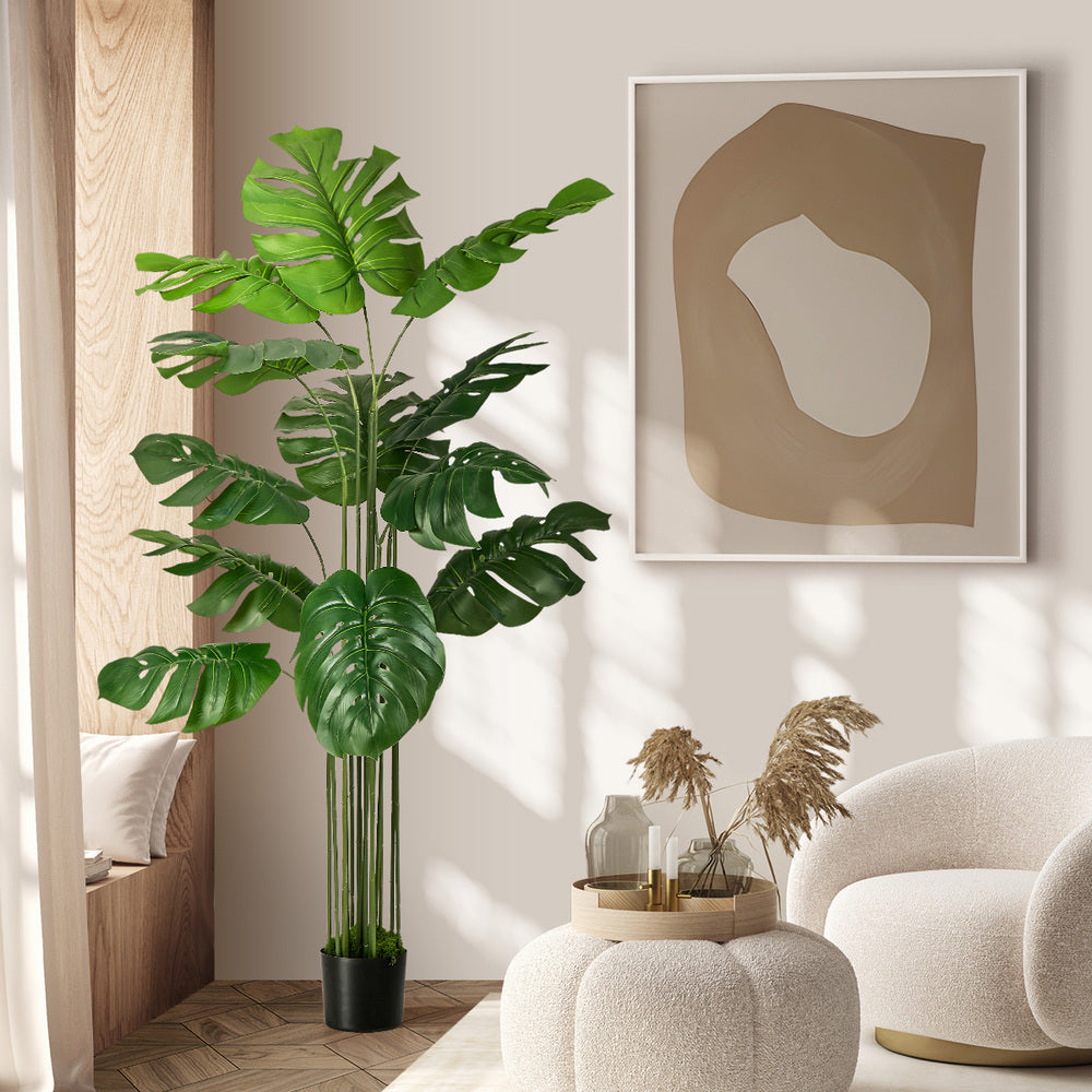 150cm Artificial Monstera Deliciosa Plant Fake Tree Home D�cor