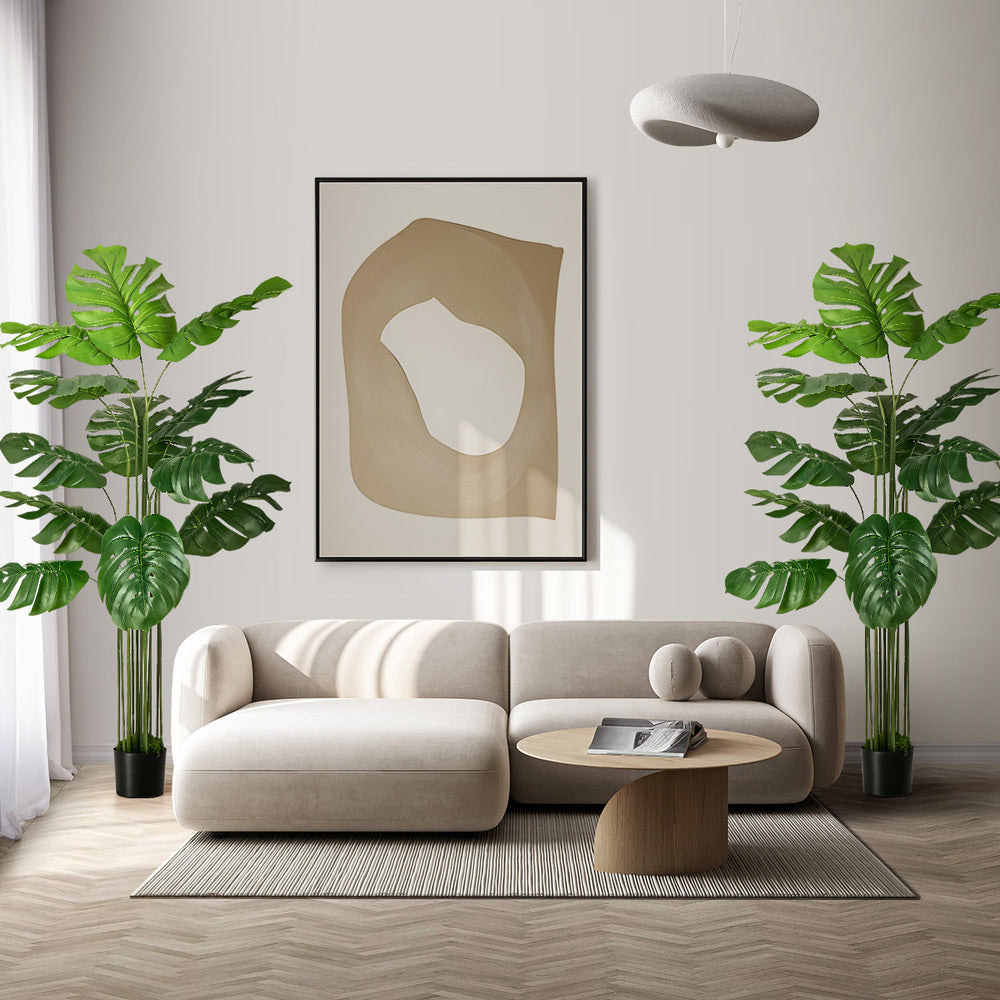 2Pack Artificial Tree 150cm Faux Monstera Deliciosa Plant Decor