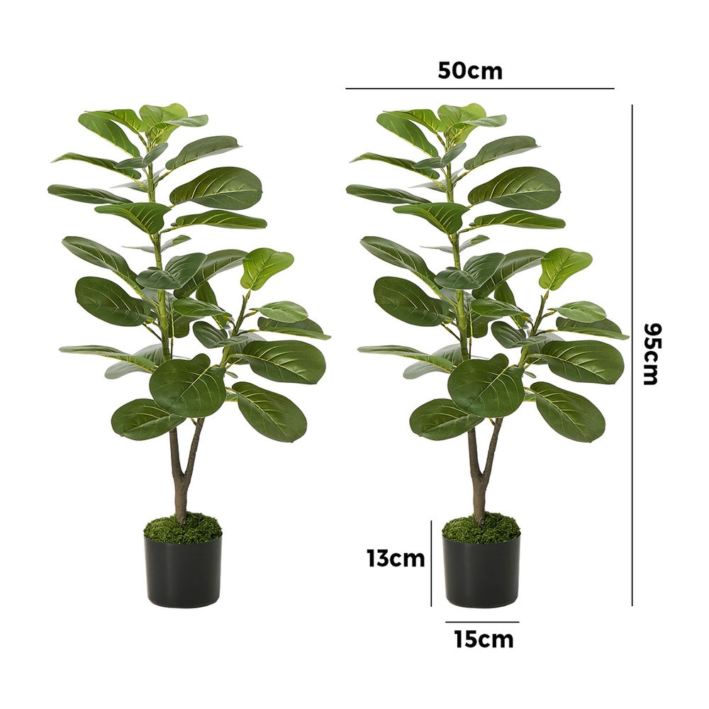 Faux Fiddle Leaf Fig Tree 95cm