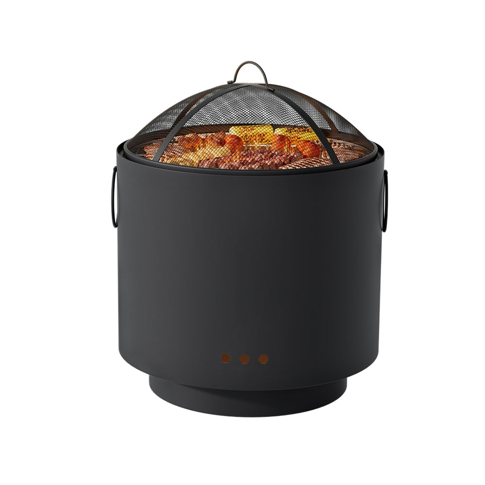 Fire Pits - Deep Bowl Fire Pit BBQ Portable Outdoor Fireplace for Garden Patio