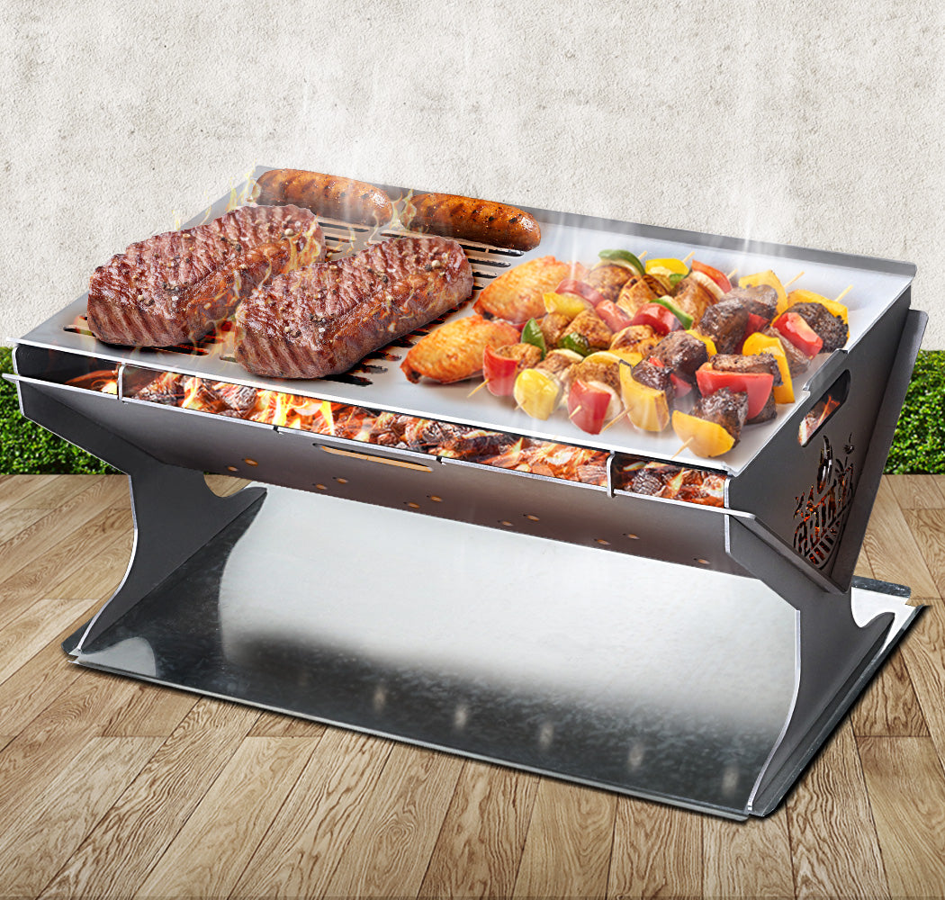 Fire Pit Bbq Grill Steel