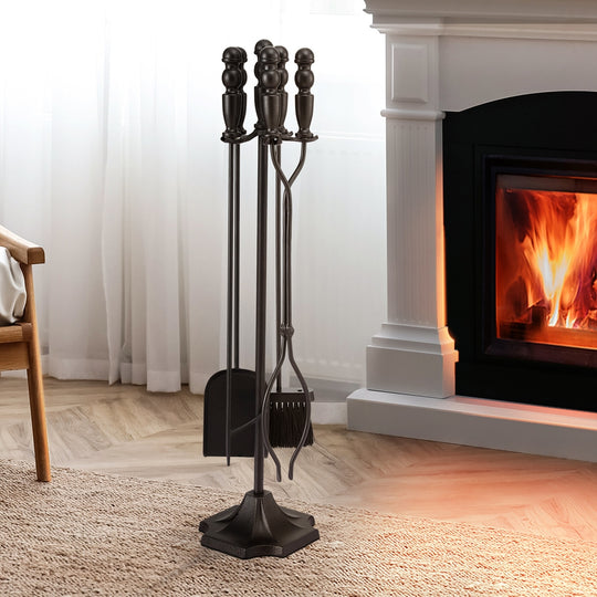 Fire Pit Tool Set 5 Pcs - Grillz Fireplace