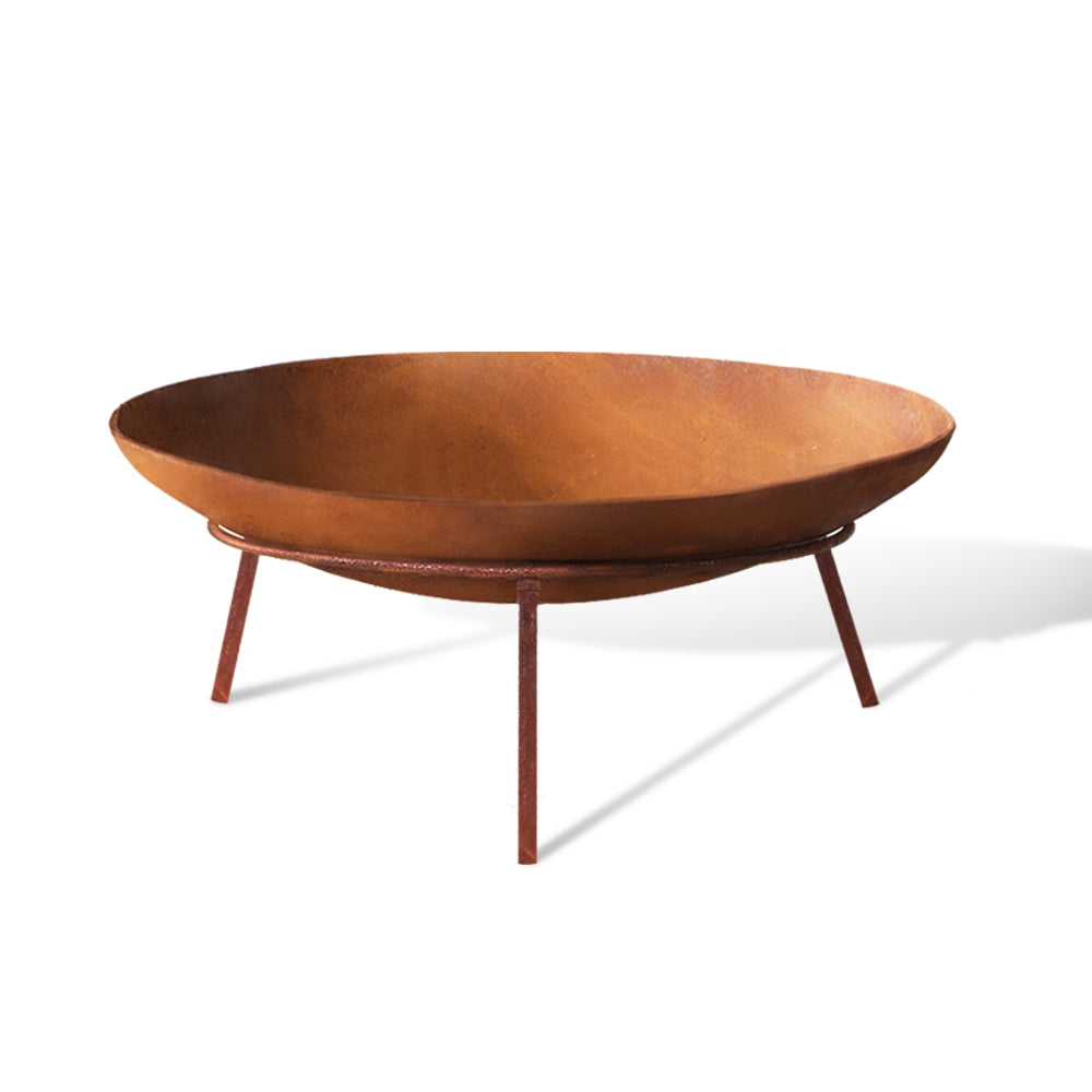 Fire Pit Cast Iron Rustic 60Cm - Grillz Heater Charcoal Bowl