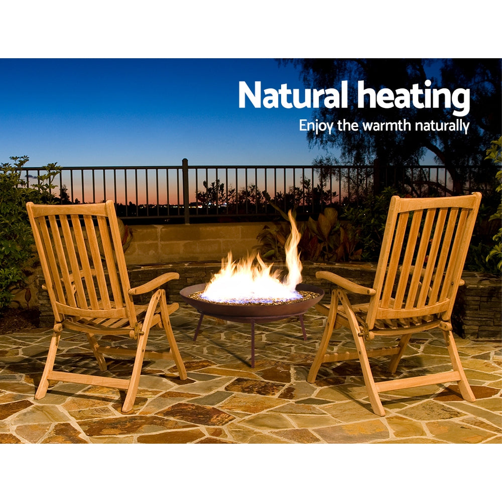 60Cm - Fire Pit Cast Iron Rustic 60Cm