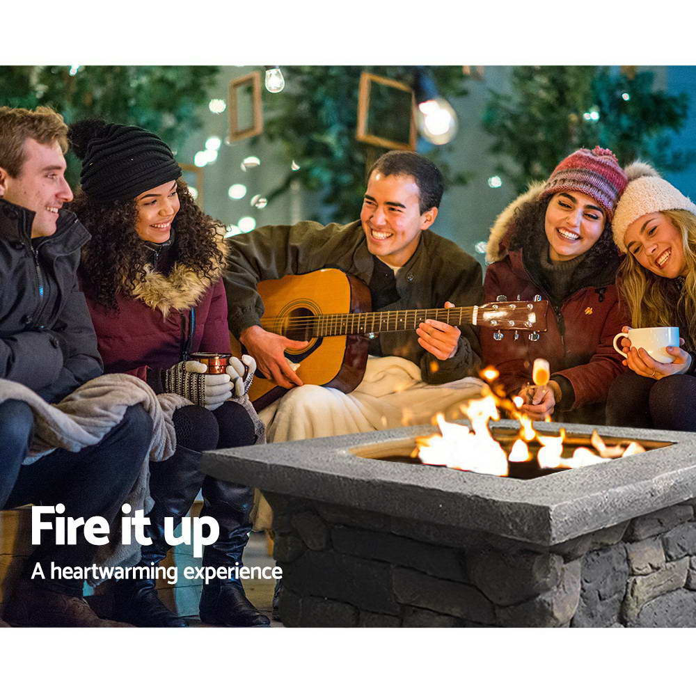 Fire Pit Table Square 55Cm