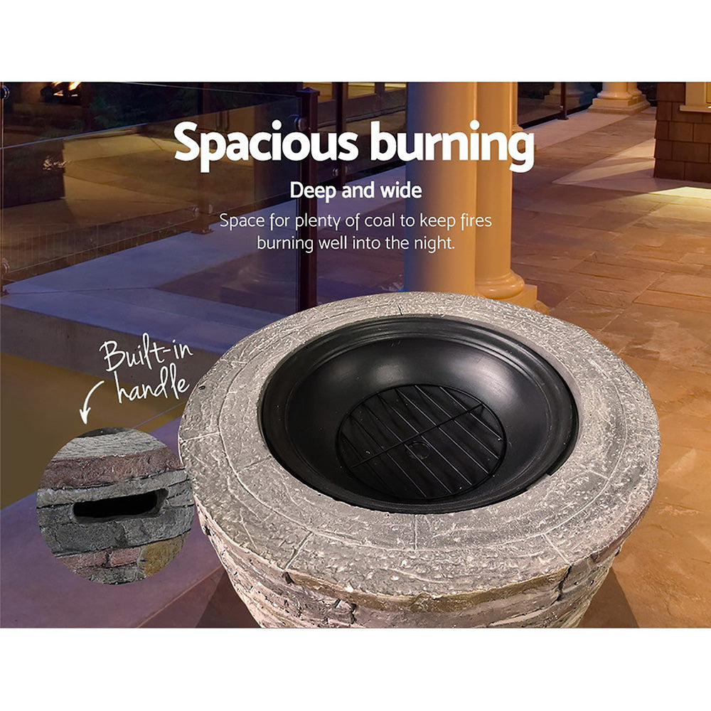 Fire Pit Table Round 70Cm